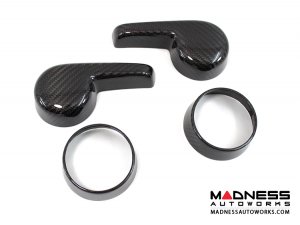 Alfa Romeo 4C Seat Adjustment Covers - Carbon Fiber